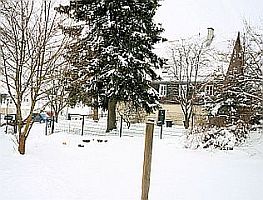 Pfarrhaus im Winter
